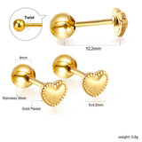 Stainless Steel Waterproof Earrings
