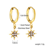 Stainless Steel Waterproof Earrings