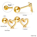 Stainless Steel Waterproof Earrings