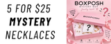 5 for $25 necklaces