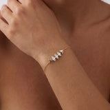 Simple Style Fish Bracelet in Copper with 18K Real Gold Electroplated Finish and Zircon Inlay