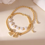 BOXPOSH Jewelry Sweet Bow Knot Alloy Anklet