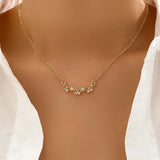 Butterfly Necklace Women's Sparkling Diamond Simple Trendy Necklace