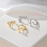Waves Stud Earrings for Women Featuring 925 Sterling Silver Material