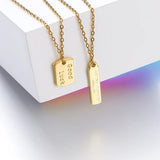 18K Gold-Plated Lucky Letter Pendant Handmade DIY Necklace Accessories Versatile Tag Charm Geometric Pattern Copper Material