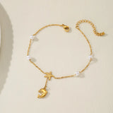 1pc Women's Fashion Anklet Gold Starfish Dolphin Design Natural Elements Southern Europe Special Suitable for Daily Party Wear