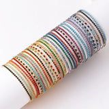 vintage style solid color copper zircon bracelets in bulk
