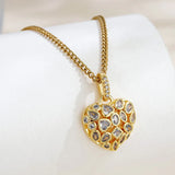 Heart-shaped Pendant Necklace for Women Summer Collarbone Chain Trendy Choker