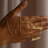 Wholesale Jewelry Casual Simple Style letter Number 304 Stainless Steel 18K Gold Plated White Gold Plated Plating Pendant Necklace